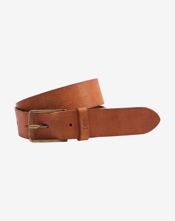 detail Pánský pásek Lee STRUCTURED BELT DARK COGNAC