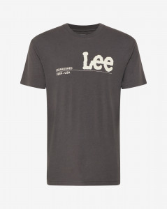 Pánské tričko s krátkým rukávem Lee LOGO TEE WASHED BLACK