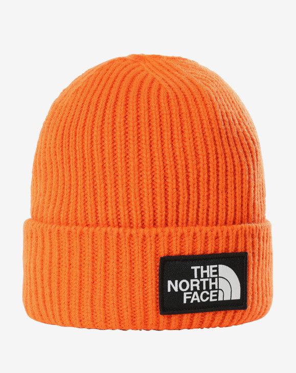 detail TNF LOGO BOX CUFFED BEANIE