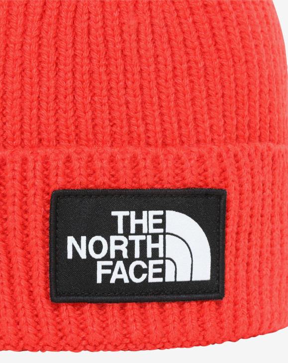 detail TNF LOGO BOX CUFFED BEANIE