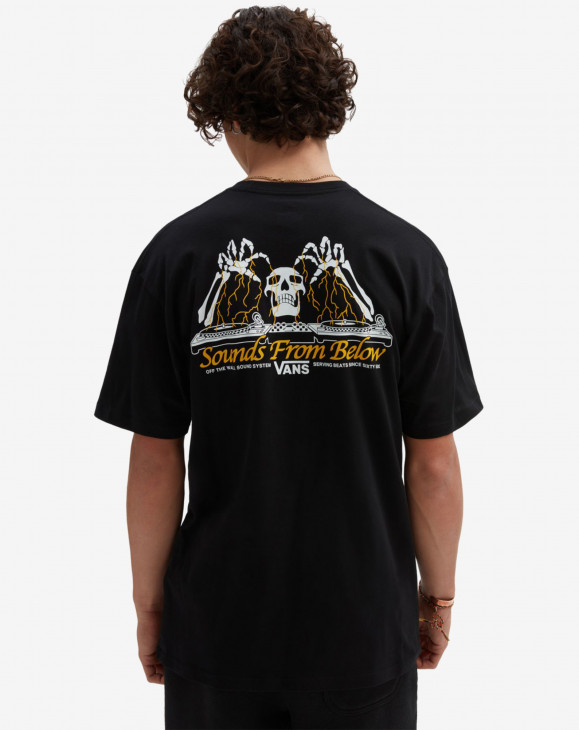 detail Pánské tričko s krátkým rukávem Vans SOUNDS FROM BELOW SS TE Black