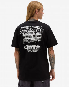 Pánské tričko s krátkým rukávem Vans HI ROAD RV SS TEE Black