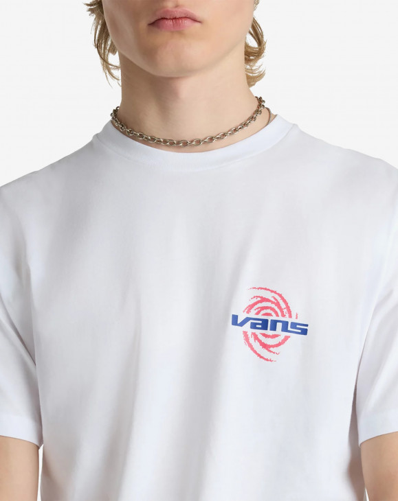 detail Pánské tričko s krátkým rukávem Vans MN WORMHOLE WARPED SS TEE White