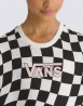 náhled Dívčí tričko s krátkým rukávem Vans GR WARPED 66 CHECK CREW Black/Marshmllw