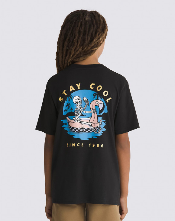 detail Dětské tričko s krátkým rukávem Vans BY STAY COOL SS Black