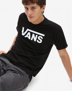 Pánské tričko s krátkým rukávem Vans MN VANS CLASSIC BLACK/WHITE