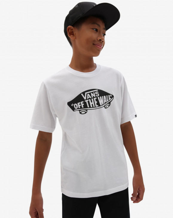 detail Dětské tričko s krátkým rukávem Vans STYLE 76 SS White/Black