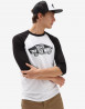 náhled Pánské tričko s dlouhým rukávem Vans MN STYLE 76 RAGLAN White/Black