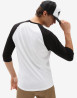 náhled Pánské tričko s dlouhým rukávem Vans MN STYLE 76 RAGLAN White/Black