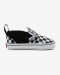 detail Dětské tenisky Vans IN Slip-On V Crib (CHECKER) BLACK