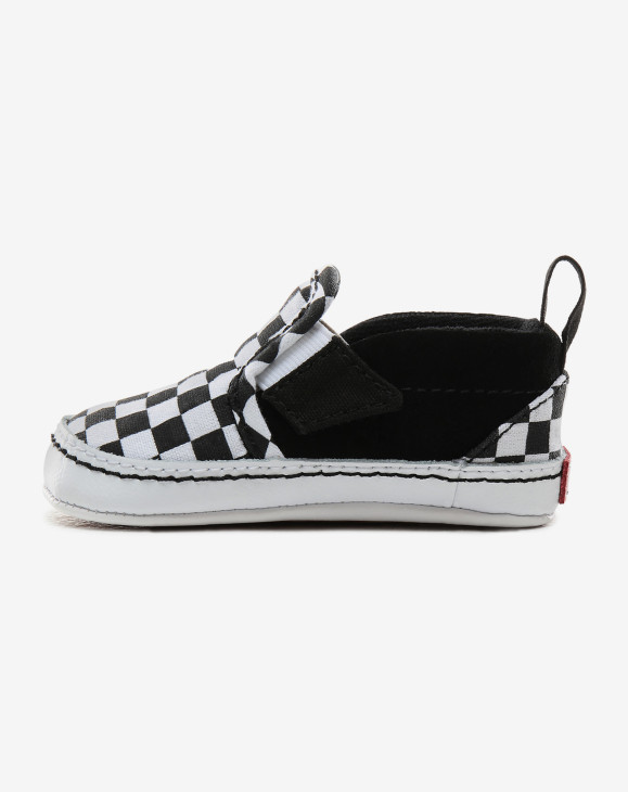 detail Dětské tenisky Vans IN Slip-On V Crib (CHECKER) BLACK