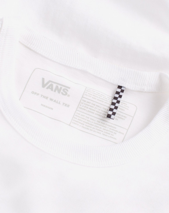 detail Pánské tričko s dlouhým rukávem Vans MN OFF THE WALL CLAS White