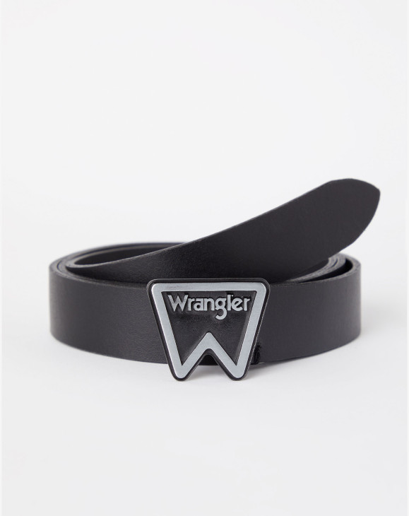 detail Dámský pásek Wrangler FESTIVAL LOGO BELT BLACK