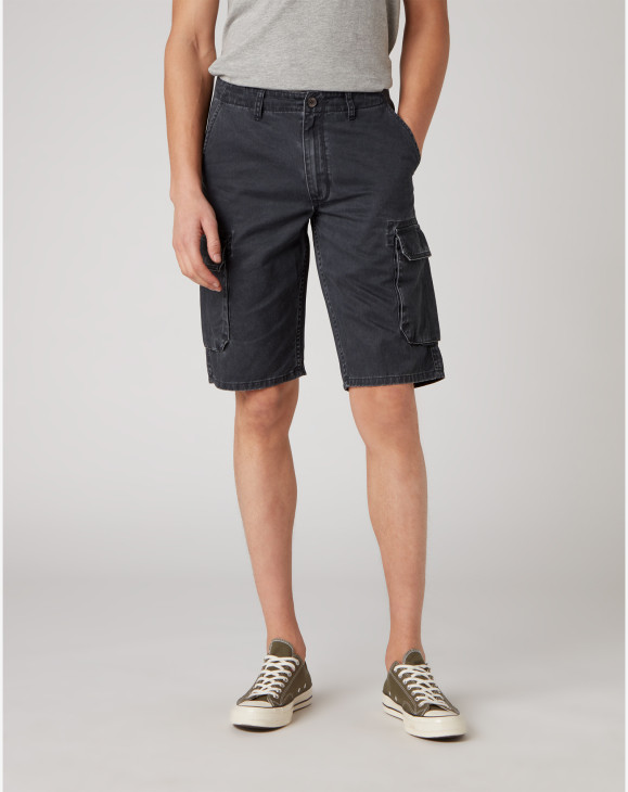 detail CARGO SHORT FADED BLACK