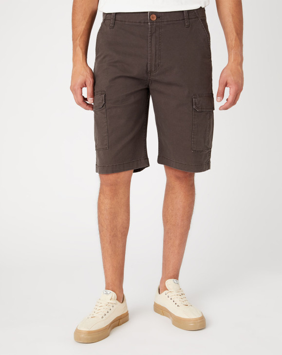 detail Pánské kraťasy Wrangler CASEY CARGO SHORTS FADED BLACK