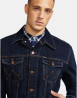 náhled Pánská džínová bunda Wrangler AUTHENTIC JACKET BLUE BLACK