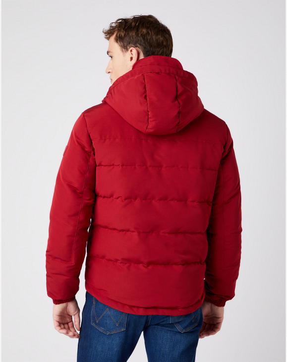 detail Pánská zimní bunda Wrangler THE BODYGUARD BIKING RED červená
