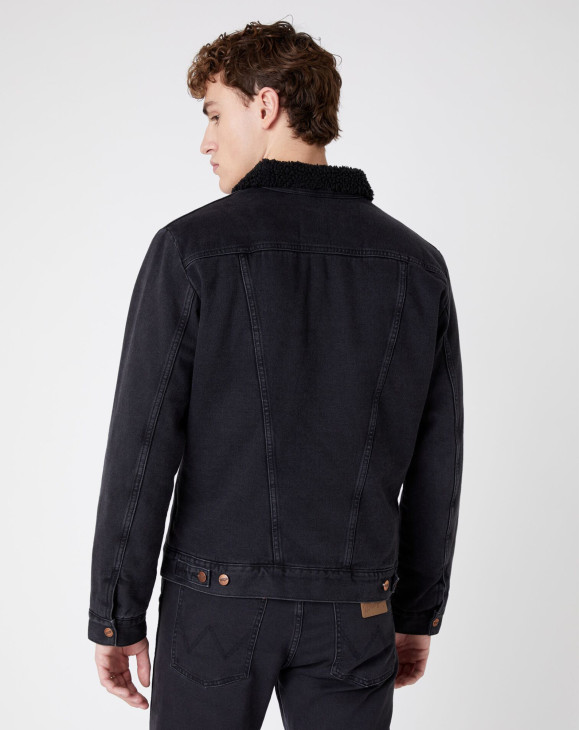 detail 124WJ SHERPA BLACK WASHED