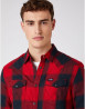 náhled Pánská košile Wrangler LS WESTERN SHIRT RED červená