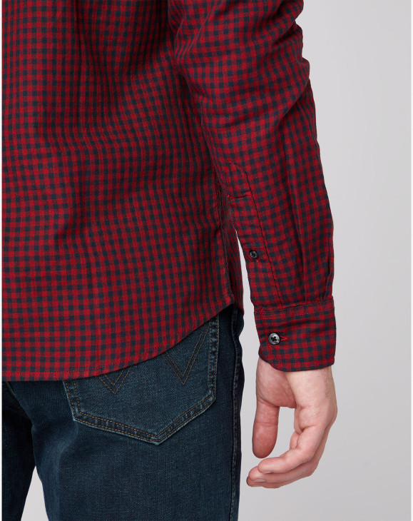 detail LS 1PKT SHIRT BIKING RED