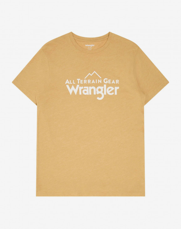 detail Dámské tričko s krátkým rukávem Wrangler LOGO TEE ANTELOPE