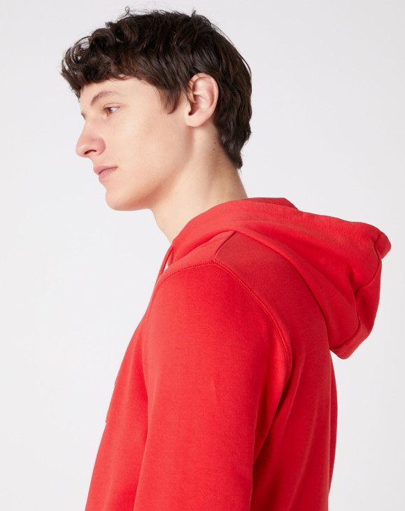 detail TONAL LOGO HOODIE MARS RED