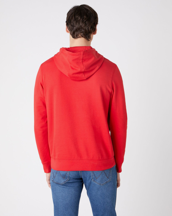 detail TONAL LOGO HOODIE MARS RED