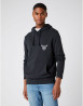 náhled Pánská mikina Wrangler BIKER HOODIE FADED BLACK černá