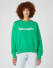 náhled Dámská mikina Wrangler RELAXED SWEATSHIRT BRIGHT GREEN