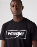 náhled Pánské tričko s krátkým rukávem Wrangler FRAME LOGO TEE BLACK