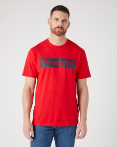 Pánské tričko s krátkým rukávem Wrangler WRANGLER TEE FORMULA RED
