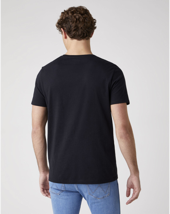 detail Pánské tričko s krátkým rukávem Wrangler SS BOX LOGO TEE BLACK