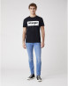 náhled Pánské tričko s krátkým rukávem Wrangler SS BOX LOGO TEE BLACK