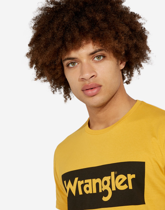 detail SS LOGO TEE MINERAL YELLOW