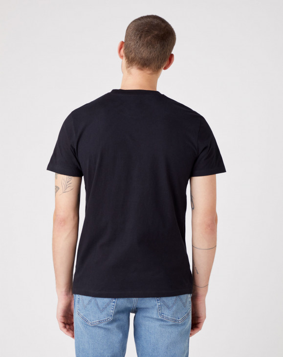 detail Pánské tričko s krátkým rukávem Wrangler BIG RAINBOW TEE REAL BLACK
