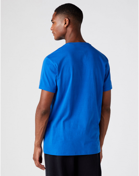detail Pánské tričko s krátkým rukávem Wrangler 75TH ANNI TEE WRANGLER BLUE