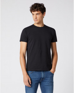 Pánské tričko s krátkým rukávem Wrangler 2 PACK TEE BLACK