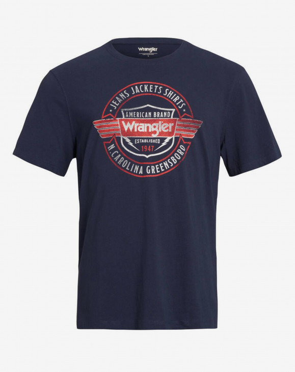 detail Pánské tričko s krátkým rukávem Wrangler AMERICANA TEE NAVY