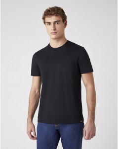 Pánské tričko s krátkým rukávem Wrangler SS 2 PACK TEE BLACK