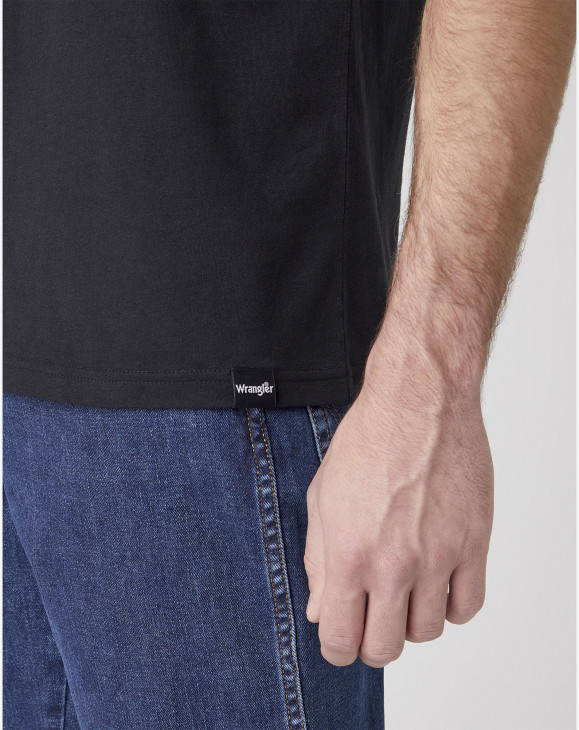 detail Pánské tričko s krátkým rukávem Wrangler SS 2 PACK TEE BLACK