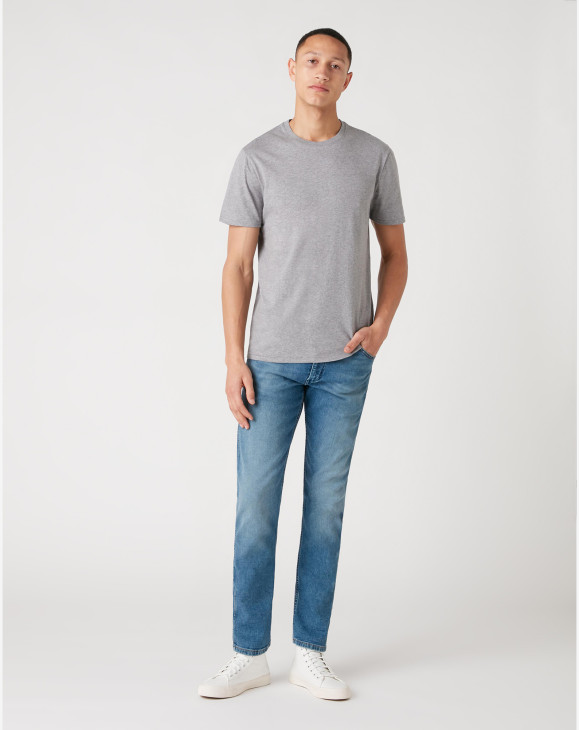 detail Pánské tričko s krátkým rukávem Wrangler SS 2 PACK TEE MID GREY MEL