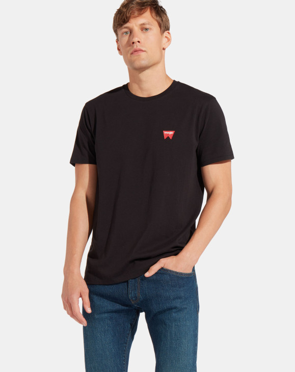 detail Pánské tričko s krátkým rukávem Wrangler SS SIGN OFF TEE BLACK