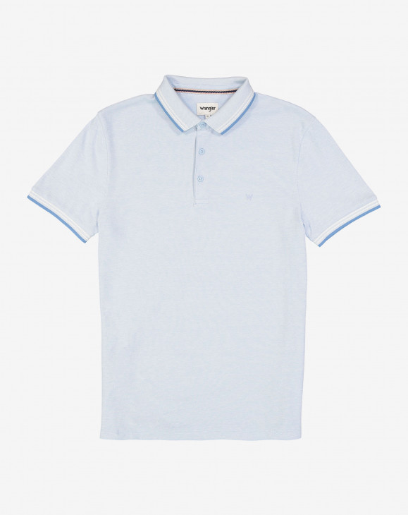 detail SS REFINED POLO CERULEAN BLUE