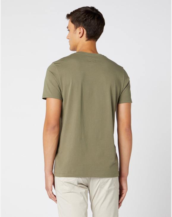 detail SS LIVE IT TEE DUSTY OLIVE