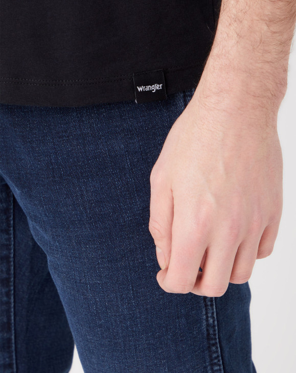 detail Pánské tričko s krátkým rukávem Wrangler 2 PACK TEE BLACK