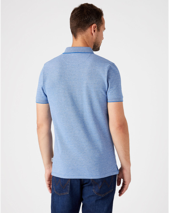 detail Pánské polo tričko Wrangler REFINED POLO NAUTICAL BLUE