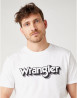 náhled Pánské tričko s krátkým rukávem Wrangler SS LOGO TEE WHITE bílé