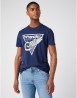 náhled Pánské tričko s krátkým rukávem Wrangler AMERICANA TEE NAVY tmavě modré