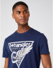 náhled Pánské tričko s krátkým rukávem Wrangler AMERICANA TEE NAVY tmavě modré