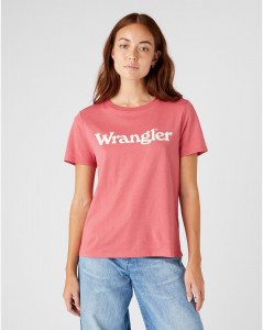 Dámské tričko s krátkým rukávem Wrangler REGULAR TEE HOLLY BERRY